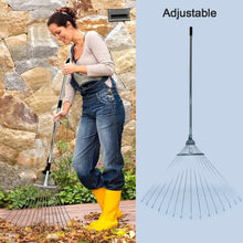 115 - 152 CM Rake for Gardening, Stainless Steel Telescopic Garden Rake for Quick Clean Up of Lawn and Yard, Adjustable Rake Claws Spacing Garden Broom with Long Handle for Clean Leaves (MOQ : - 12 pc) - homeshop24.in - Best Price & Offers