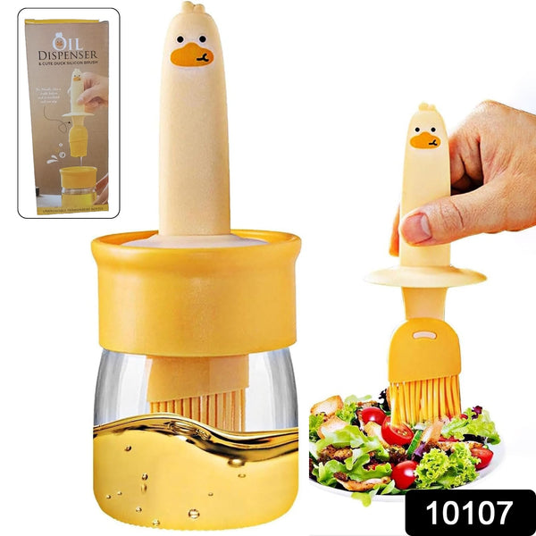 2 In 1 Oil Dispenser Bottle With Silicone Basting Brush (1 Set) - HomeShop24 - Your Home of Quality Finds | Homeshop24.in - Best Price & Offers