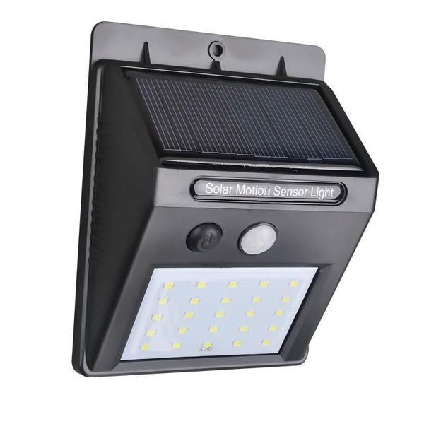 213 Solar Security Led Night Light For Home Outdoorgarden Wall (Black) (20 - led Lights) - HomeShop24 - Your Home of Quality Finds | Homeshop24.in - Best Price & Offers