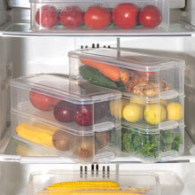 3 Fridge Storage Container, Fridge Organizer with Lid Stackable Fridge Storage Containers Plastic Freezer Storage Containers for Fish, Meat, Vegetables, Fruits, Pack of 3pcs, 1500ML Approx - homeshop24.in - Best Price & Offers