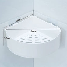 4033 Corner Shelf Bathroom Kitchen Rack Self Adhesive Shower Caddy Plastic Triangle Wall Mount Storage Basket - HomeShop24 - Your Home of Quality Finds | Homeshop24.in - Best Price & Offers