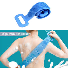 7275 Silicone Body Back Scrubber Double Side Bathing Brush For Skin Deep Cleaning - HomeShop24 - Your Home of Quality Finds | Homeshop24.in - Best Price & Offers