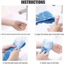7275 Silicone Body Back Scrubber Double Side Bathing Brush For Skin Deep Cleaning - HomeShop24 - Your Home of Quality Finds | Homeshop24.in - Best Price & Offers