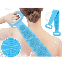 7275 Silicone Body Back Scrubber Double Side Bathing Brush For Skin Deep Cleaning - HomeShop24 - Your Home of Quality Finds | Homeshop24.in - Best Price & Offers
