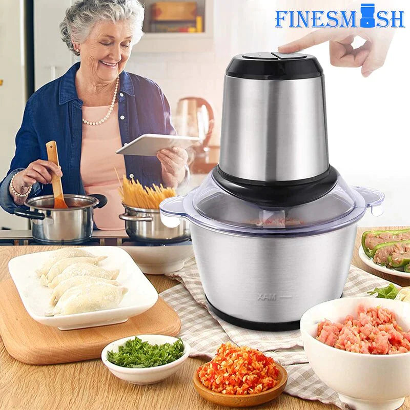 Electric Stainless Steel Food Processor