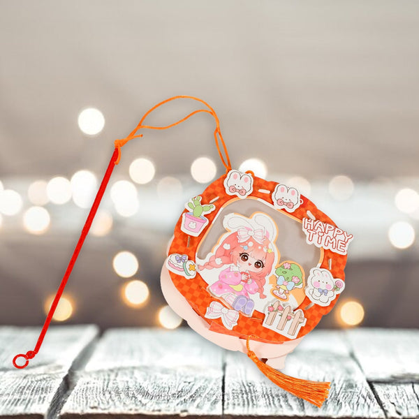 DIY Handmade Cartoon Paper Lanterns – Antique Hollow - Out LED Projection for Festival Decor - homeshop24.in - Best Price & Offers