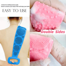 Eco - Friendly Silicone Shower Brush & Back Scrubber Towel - homeshop24.in - Best Price & Offers