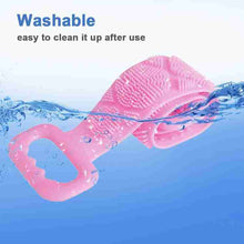 Eco - Friendly Silicone Shower Brush & Back Scrubber Towel - homeshop24.in - Best Price & Offers