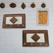 Handicraft Meenakari Wooden keyholder | Wall Hanging Key Holder Style for Your Home Decor & Gift Keys Stand for Entryway, Kitchen, Office, Bedroom Decorative Keys Organizer keyholder (2 Pc Set) - HomeShop24 - Your Home of Quality Finds | Homeshop24.in - Best Price & Offers