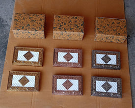 Handicraft Meenakari Wooden keyholder | Wall Hanging Key Holder Style for Your Home Decor & Gift Keys Stand for Entryway, Kitchen, Office, Bedroom Decorative Keys Organizer keyholder (2 Pc Set) - HomeShop24 - Your Home of Quality Finds | Homeshop24.in - Best Price & Offers