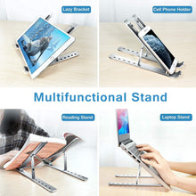 Metal Portable Laptop Stand – 6 - Angle Adjustable Riser for Laptops, Phones & Tablets - HomeShop24 - Your Home of Quality Finds | Homeshop24.in - Best Price & Offers