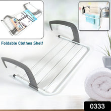 Metal Steel Folding Drying Rack for Clothes Balcony Laundry Hanger for Small Clothes Drying Hanger Metal Clothes Drying Stand, Socks and Plant Storage Holder Outdoor / Indoor Clothes - Towel Drying Rack Hanging on The Door Bathroom - HomeShop24 - Your Home of Quality Finds | Homeshop24.in - Best Price & Offers