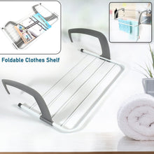 Metal Steel Folding Drying Rack for Clothes Balcony Laundry Hanger for Small Clothes Drying Hanger Metal Clothes Drying Stand, Socks and Plant Storage Holder Outdoor / Indoor Clothes - Towel Drying Rack Hanging on The Door Bathroom - HomeShop24 - Your Home of Quality Finds | Homeshop24.in - Best Price & Offers