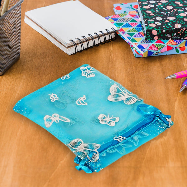 Organza Return Gift Bags Small Mesh Bags Drawstring Gift Bags Christmas Drawstring Organza Gift Bags, Wedding Party Festival Gift Bags, Jewellery Packing Pouch Dry Fruit Pouch 10×12 Cm (100 Pcs Set) - HomeShop24 - Your Home of Quality Finds | Homeshop24.in - Best Price & Offers