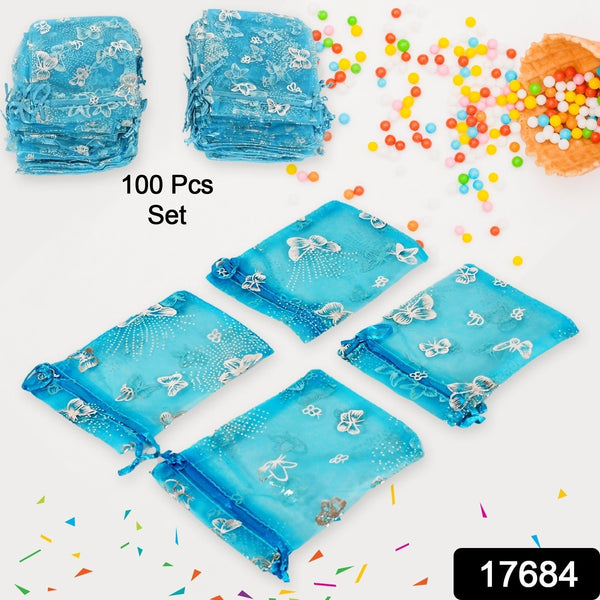 Organza Return Gift Bags Small Mesh Bags Drawstring Gift Bags Christmas Drawstring Organza Gift Bags, Wedding Party Festival Gift Bags, Jewellery Packing Pouch Dry Fruit Pouch 10×12 Cm (100 Pcs Set) - HomeShop24 - Your Home of Quality Finds | Homeshop24.in - Best Price & Offers