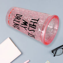 Plastic Creative Cold Drink Cup, Reusable Tea Coffee Tumbler with Lid and Straw, Double Wall Plastic Drinking Sport Bottle, Travel Tumbler - homeshop24.in - Best Price & Offers