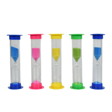 Plastic Hourglass Sand Timer Set – 3 - Min Sand Clock for Kitchen, Office, School & Kids (5 Pc) - homeshop24.in - Best Price & Offers