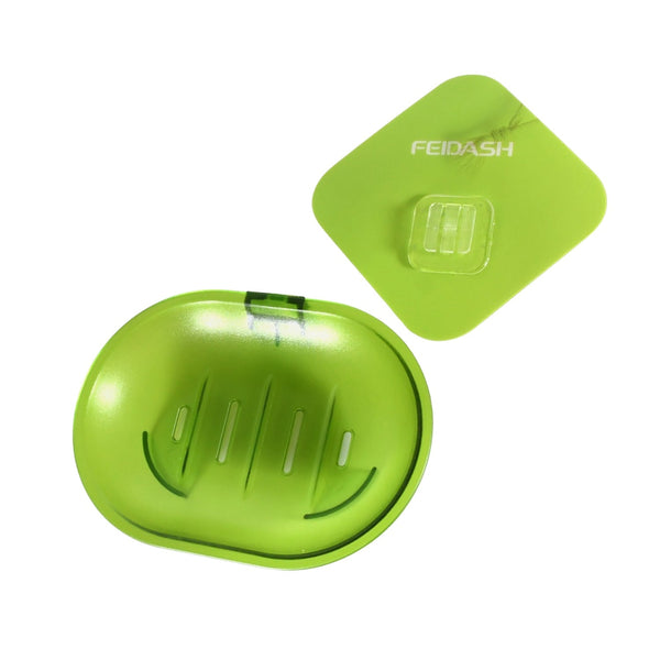 Plastic Soap Dish Holder for Bathroom Shower Wall Mounted Self Adhesive Soap Holder Saver Tray - Plastic Sponge Holder for Kitchen Storage Rack Soap Box, Bathroom ,Sabudani - HomeShop24 - Your Home of Quality Finds | Homeshop24.in - Best Price & Offers