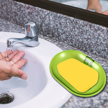 Plastic Soap Dish Holder for Bathroom Shower Wall Mounted Self Adhesive Soap Holder Saver Tray - Plastic Sponge Holder for Kitchen Storage Rack Soap Box, Bathroom ,Sabudani - HomeShop24 - Your Home of Quality Finds | Homeshop24.in - Best Price & Offers