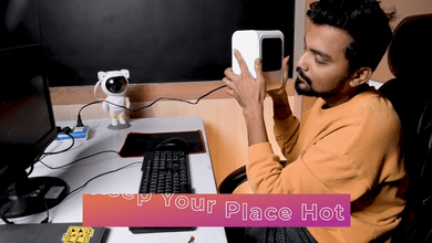 Room Heater 220V Brown Box Heater with Plug for Office & Bedroom Use - homeshop24.in - Best Price & Offers