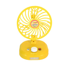 USB - C Type Rechargeable Portable Fan With LED Light Heavy Duty Motor & Foldable Fan With Charging Port Home, Outdoor, Temple - HomeShop24 - Your Home of Quality Finds | Homeshop24.in - Best Price & Offers