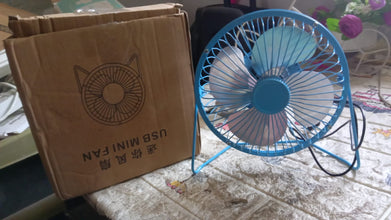 USB Table Desk Personal Metal Electronic Fan, Compatible with Computers, Laptops, Student Dormitory, Suitable For Office, School Use (1 Pc) - homeshop24.in - Best Price & Offers