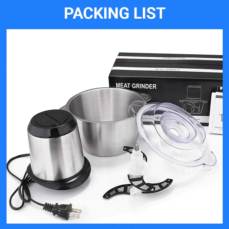 Electric Stainless Steel Food Processor