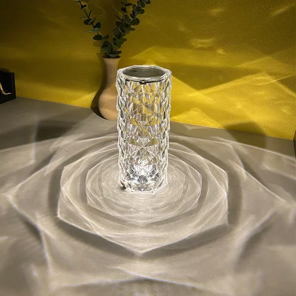 Multi Shade 3D Rose Lamp with Touch Sensor